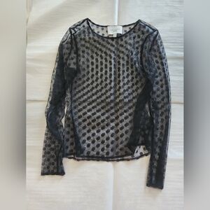 💕✨️express edition polka dot sheer top XS